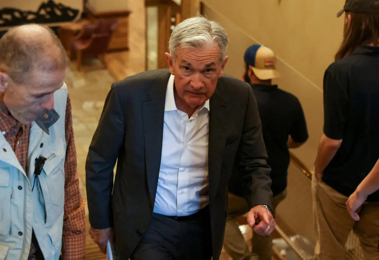 FILE PHOTO: Fed's Powell attends Jackson Hole Economic Symposium in Wyoming in 2022