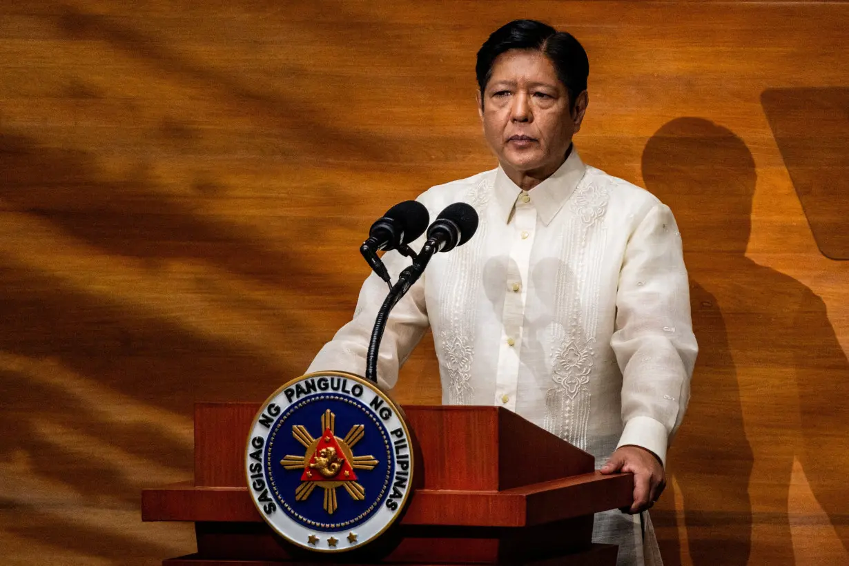 FILE PHOTO: Philippine President Marcos delivers his third SONA, in Quezon City