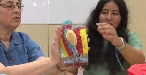 The art of crochet brings smiles to people