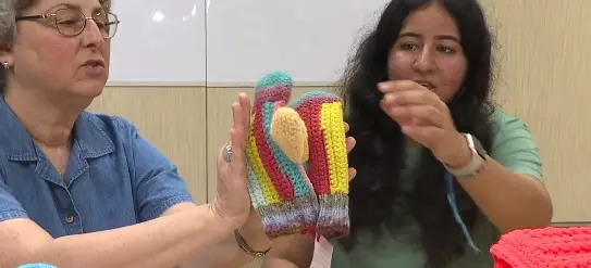 The art of crochet brings smiles to people