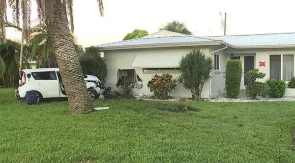 HOLE IN THE HOUSE: Police look for driver who crashed into home