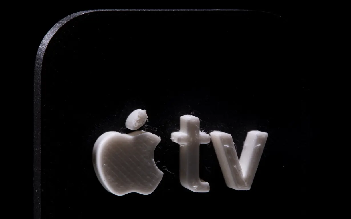 A 3D printed Apple TV logo