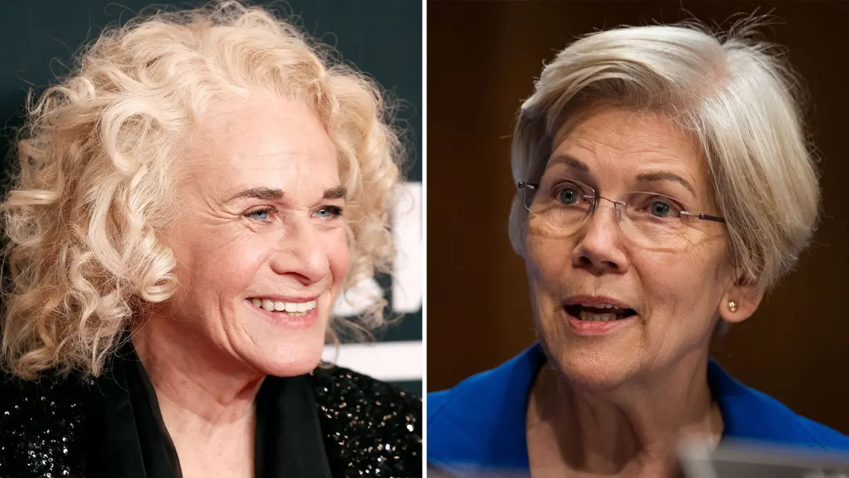 Carole King, Elizabeth Warren and others join 'Swifties for Kamala' call: 'As single cat ladies…we are part of this campaign'