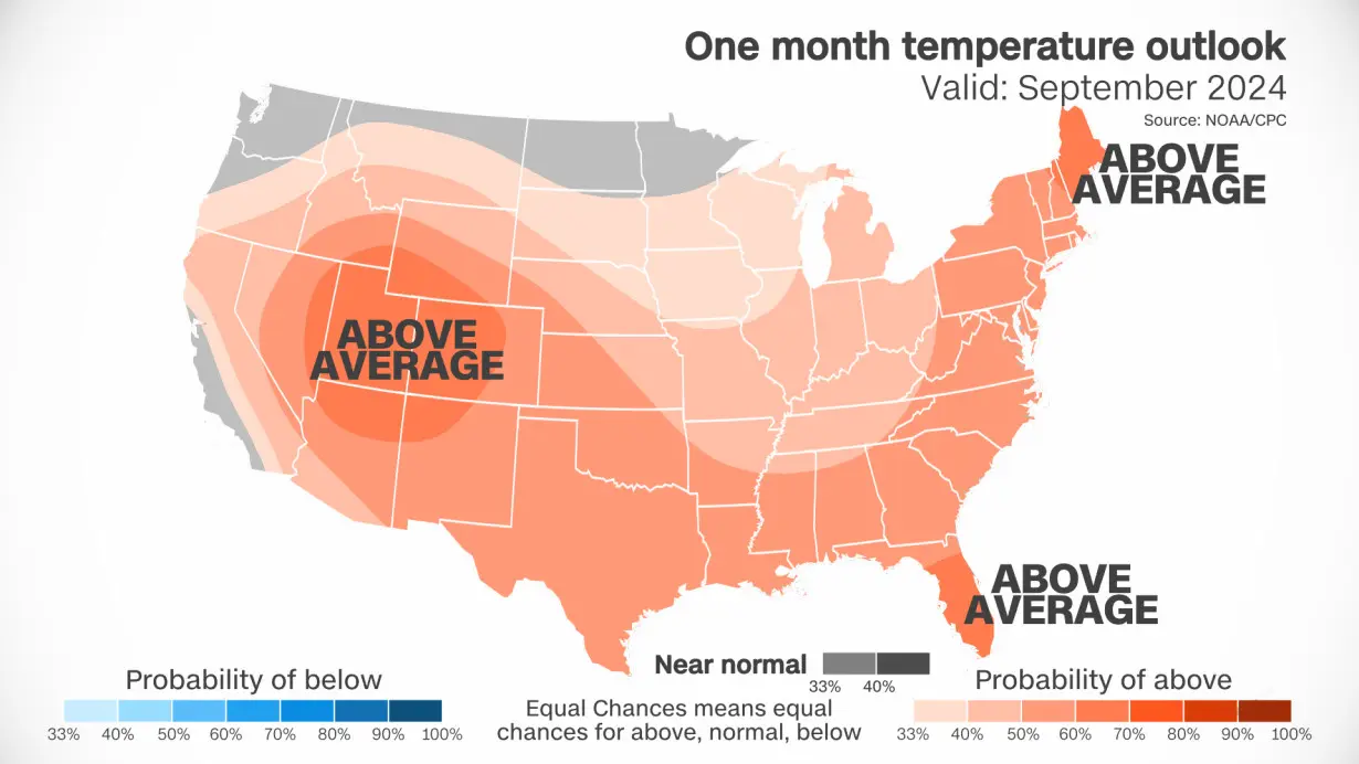 Fall technically starts in September, but the more consistent cooler temperatures associated with it become more widespread across the country by the second half of the month.