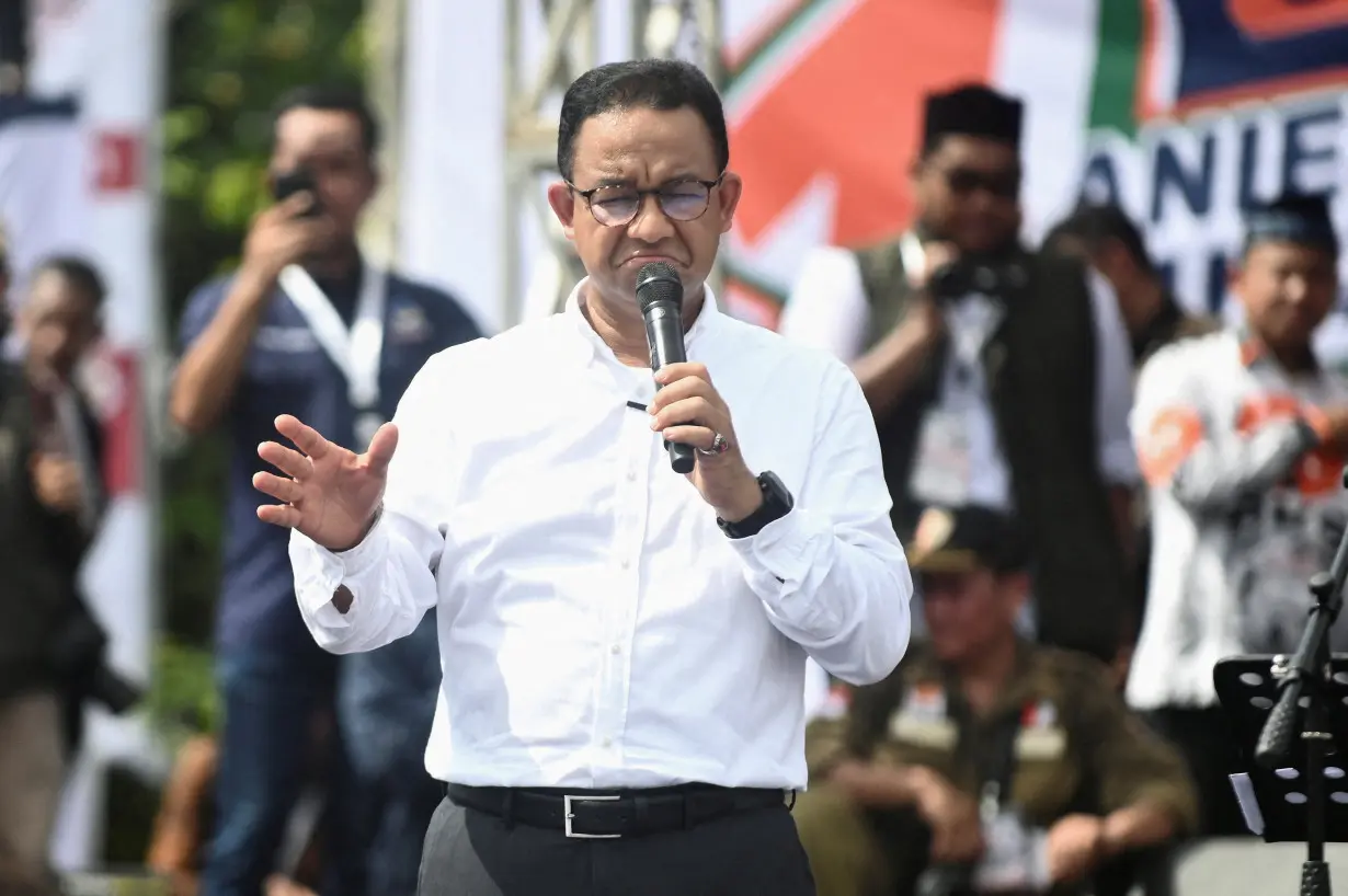 FILE PHOTO: Presidential candidate Anies Baswedan campaign rally in Banda Aceh