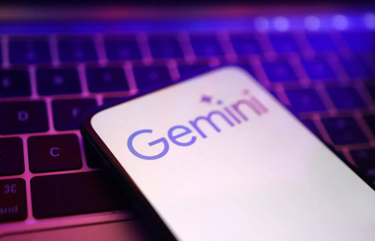 Illustration shows Gemini logo