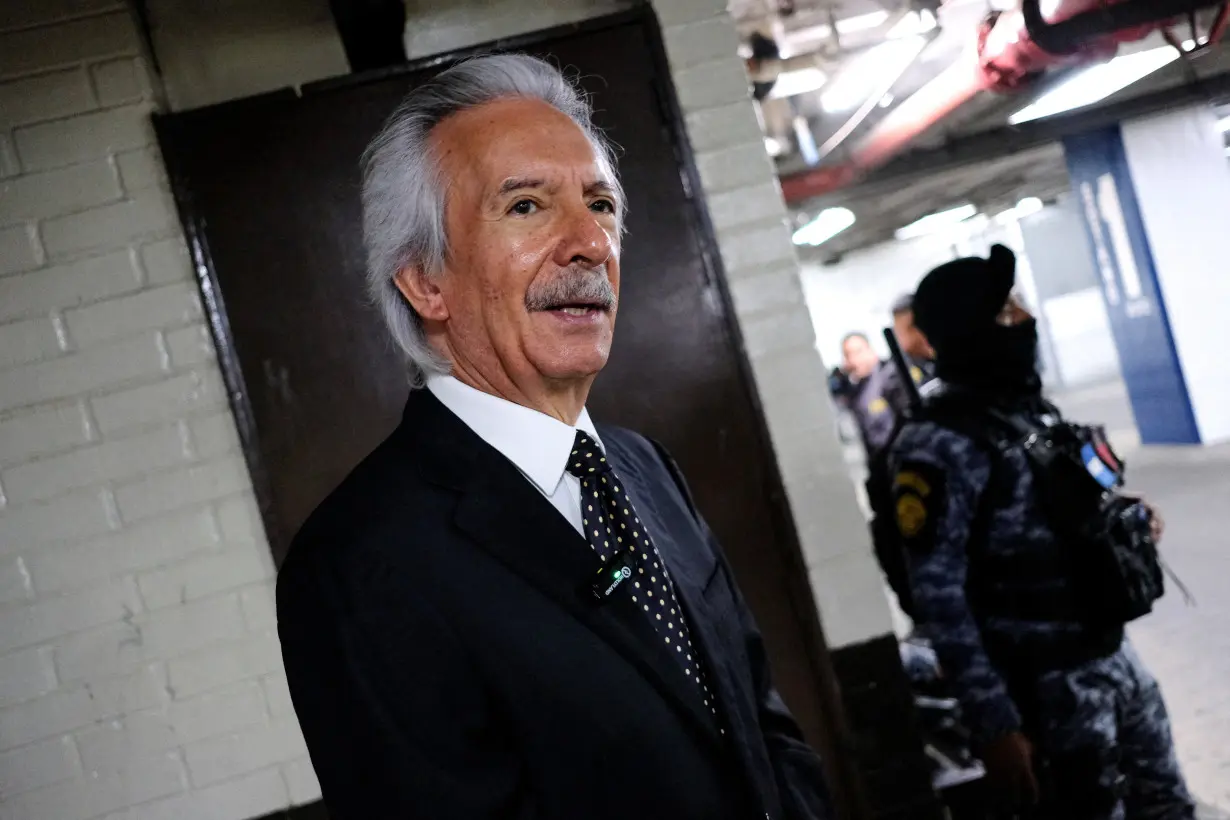 FILE PHOTO: Imprisoned journalist Jose Ruben Zamora attends his court hearing, in Guatemala City