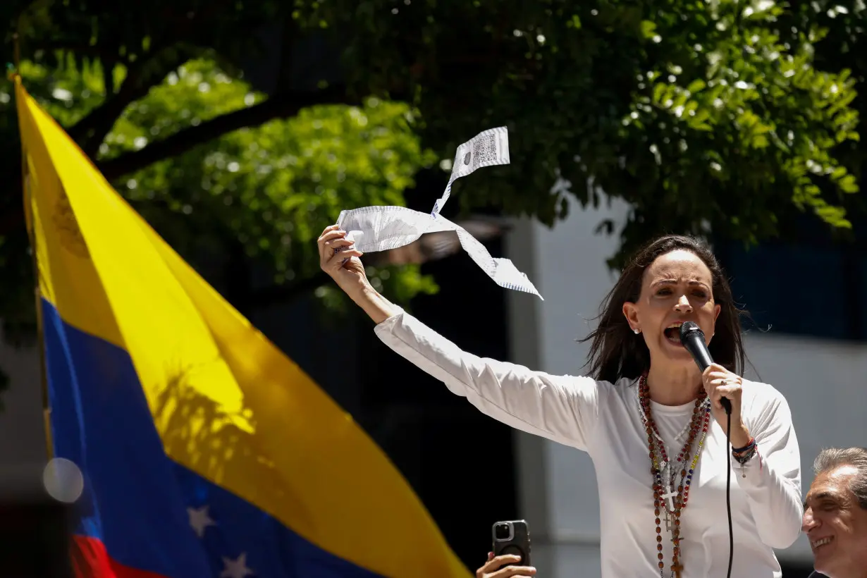 Protest against the election results announced by President Nicolas Maduro's government, in Caracas