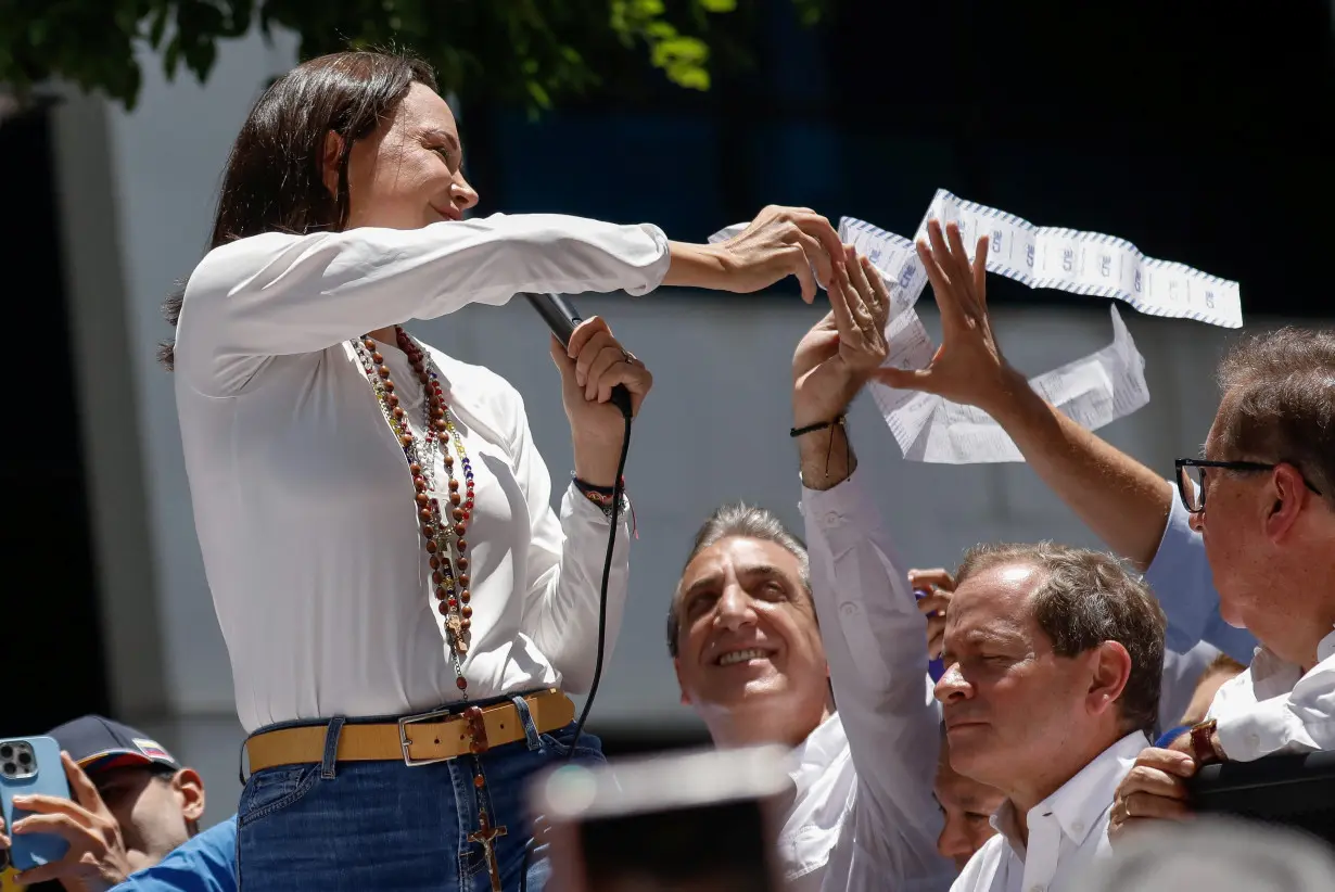 Protest against the election results announced by President Nicolas Maduro's government, in Caracas