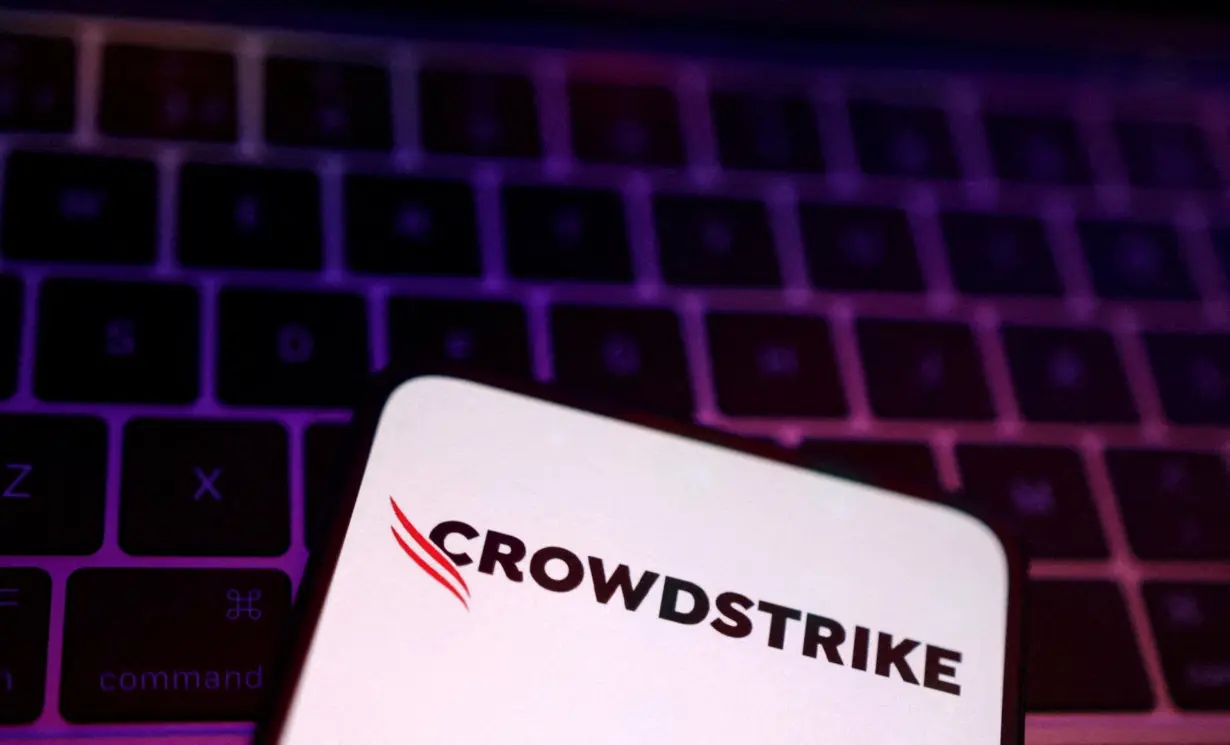 FILE PHOTO: Illustration shows CrowdStrike logo