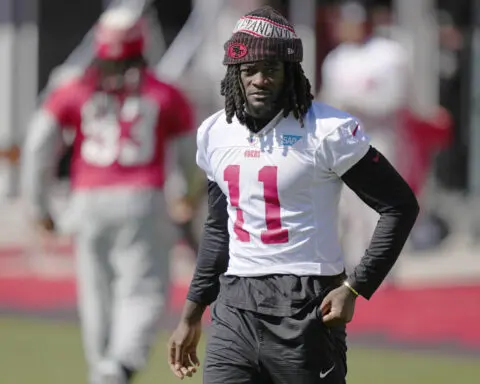 49ers star receiver Brandon Aiyuk misses practice despite being cleared by team doctors