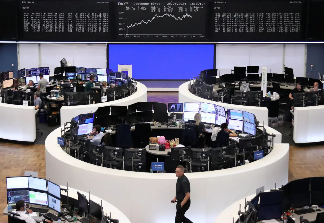 German share price index DAX graph is pictured at the stock exchange in Frankfurt