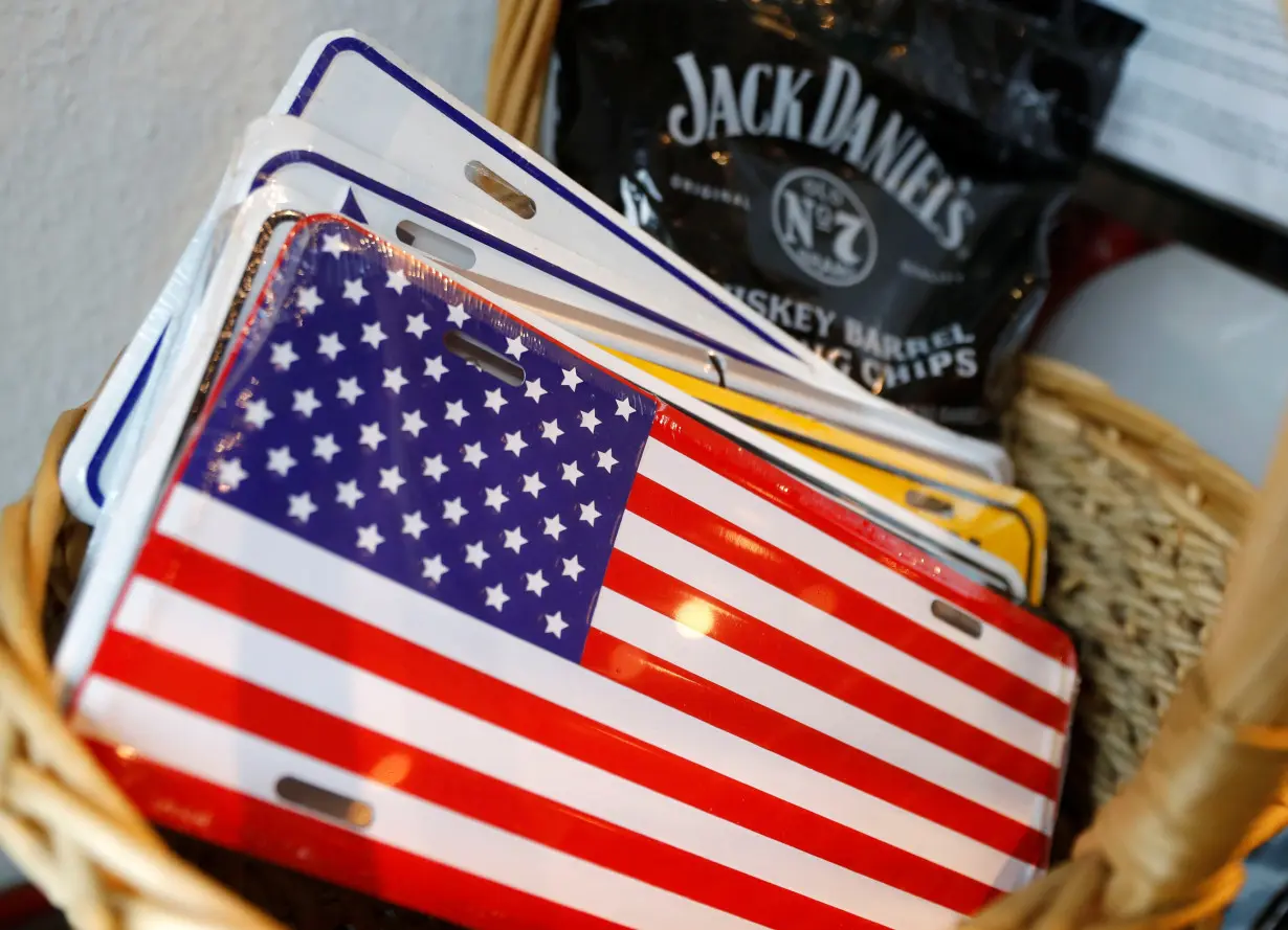 FILE PHOTO: Jack Daniels whiskey barrel chips made in USA are displayed in the 