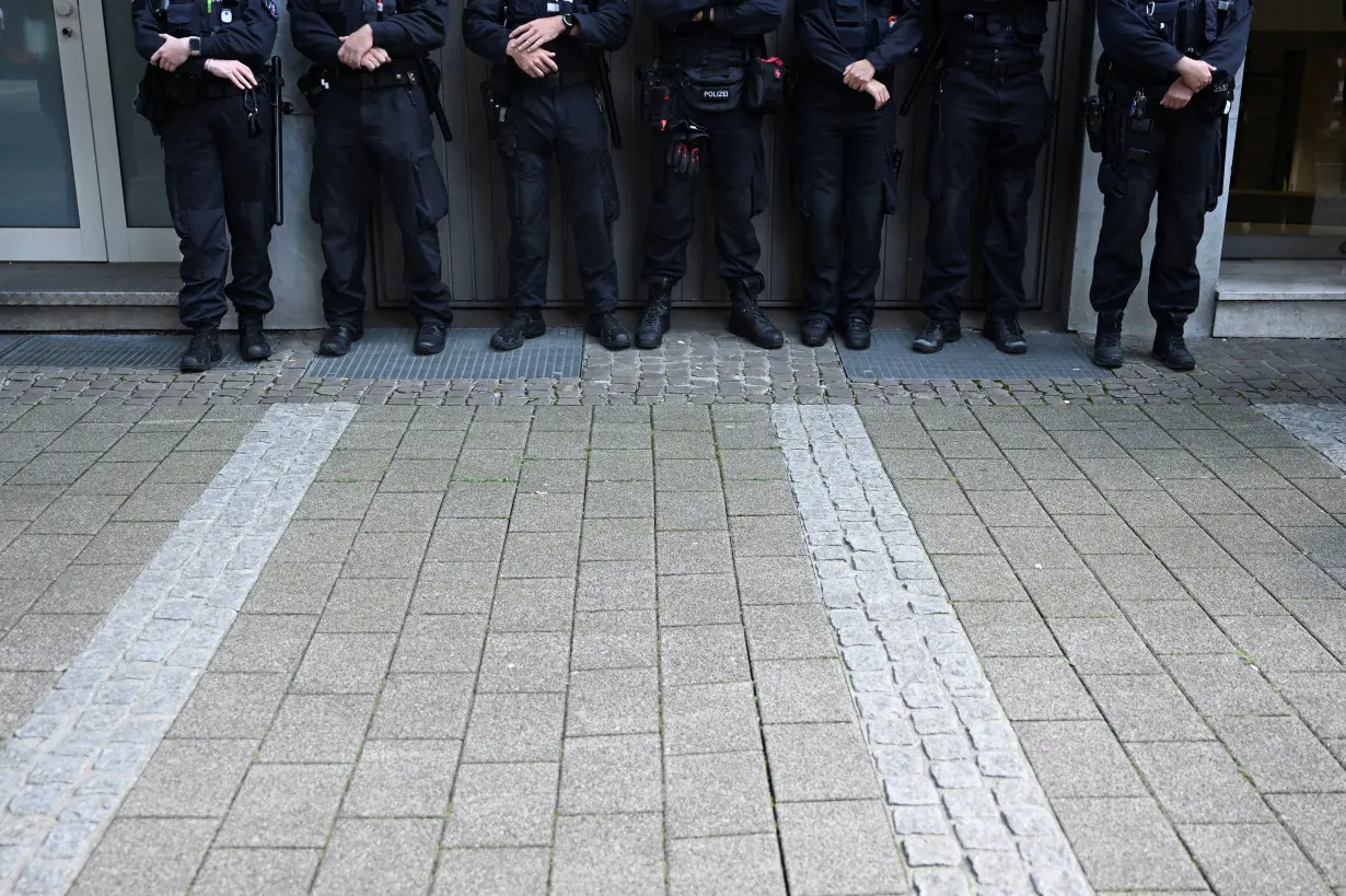 German Chancellor Scholz visits the site following a stabbing attack at a festival, in Solingen