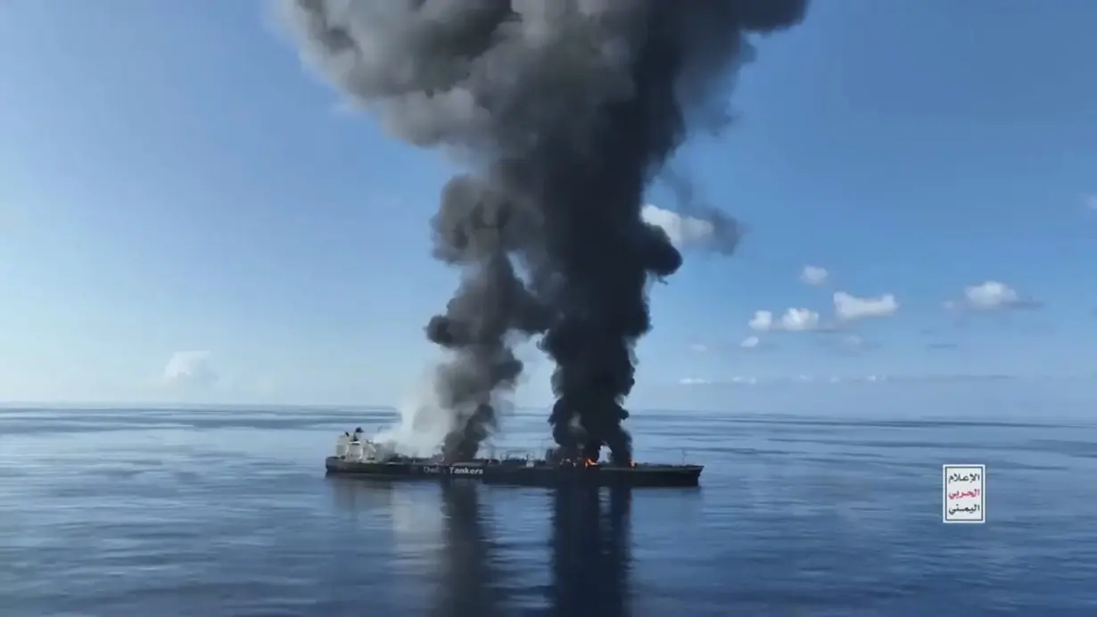 Houthi video shows the Yemeni rebels planted bombs on tanker now threatening Red Sea oil spill