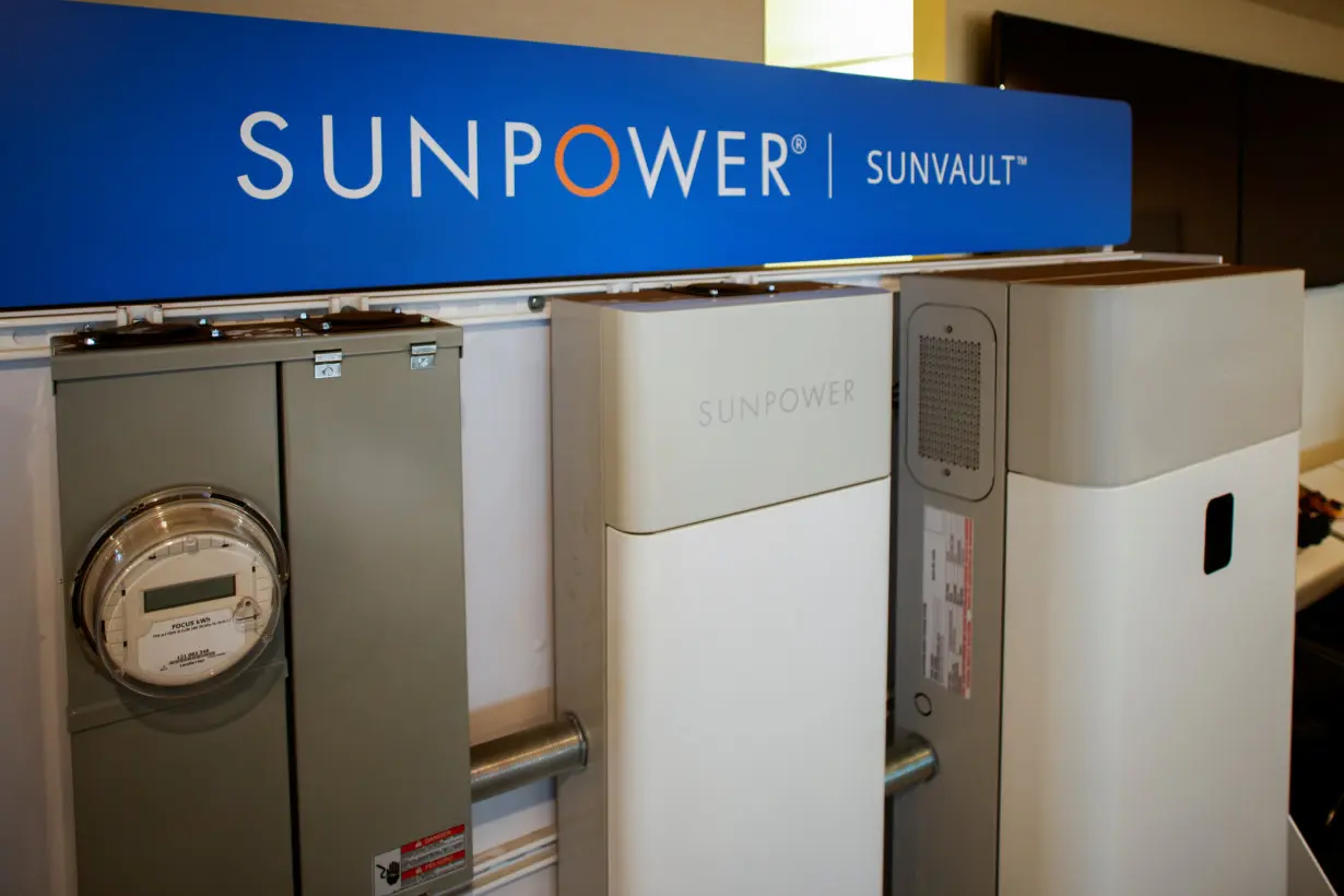 SunPower SunVault display of SunPower at their California office