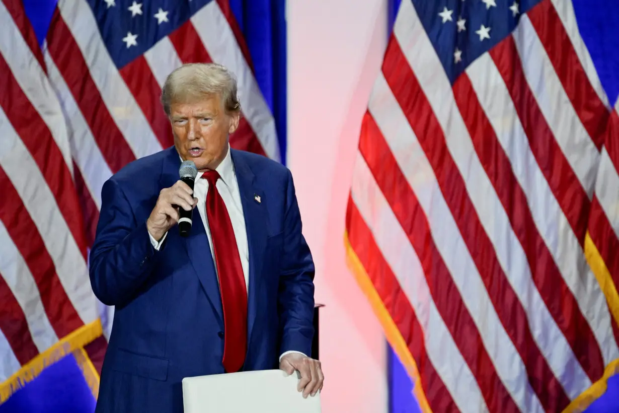 Republican presidential nominee and former U.S. President Trump holds a town hall event in La Crosse