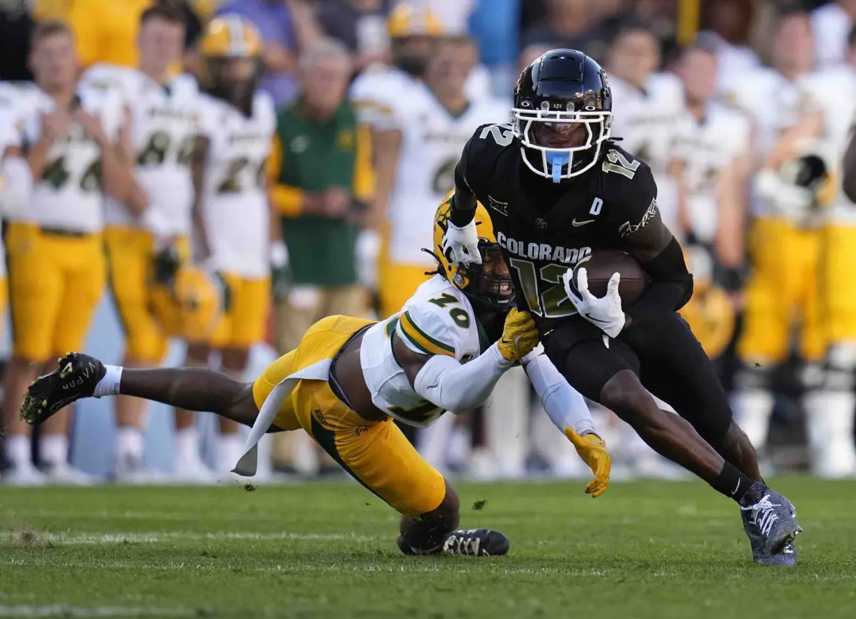 Shedeur Sanders, Travis Hunter help Colorado hold off NDSU 31-26 to start Year 2 under Deion Sanders