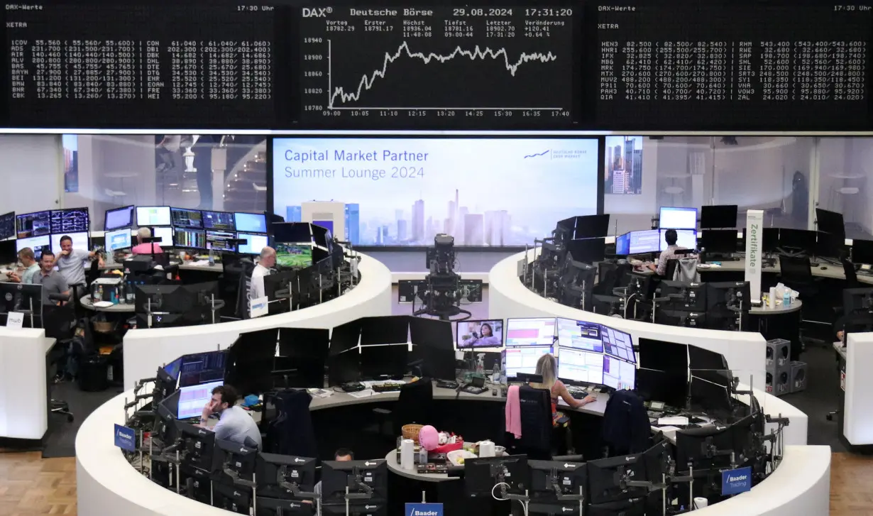 German share price index DAX graph is pictured at the stock exchange in Frankfurt