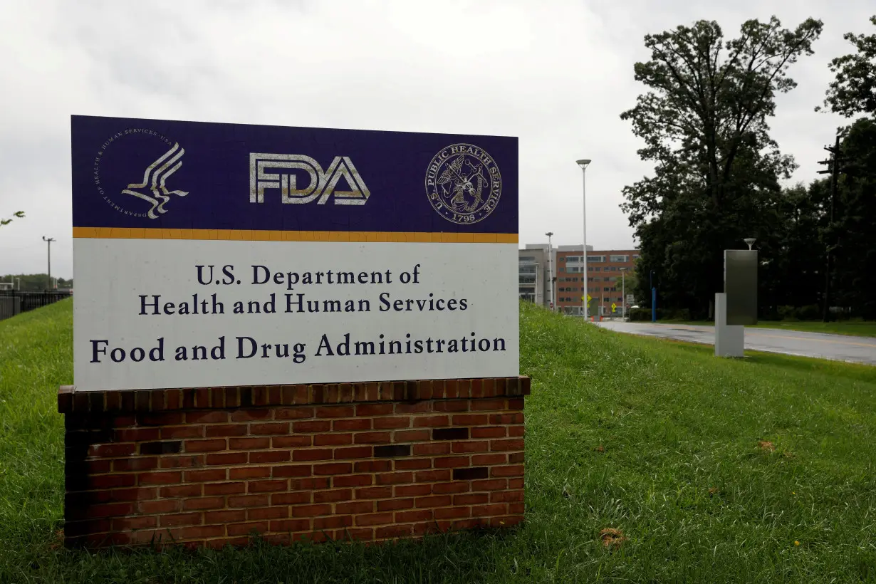 FILE PHOTO: Signage is seen outside of FDA headquarters in White Oak, Maryland