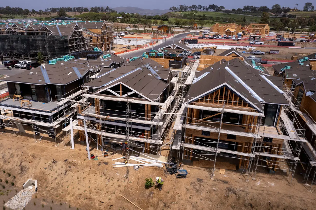 FILE PHOTO: Residential home construction in California