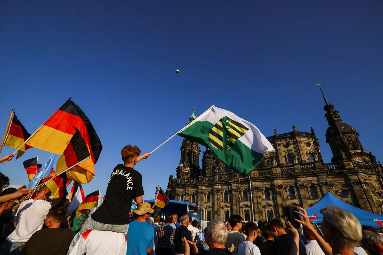 Germany's AfD party leaders campaign in Dresden