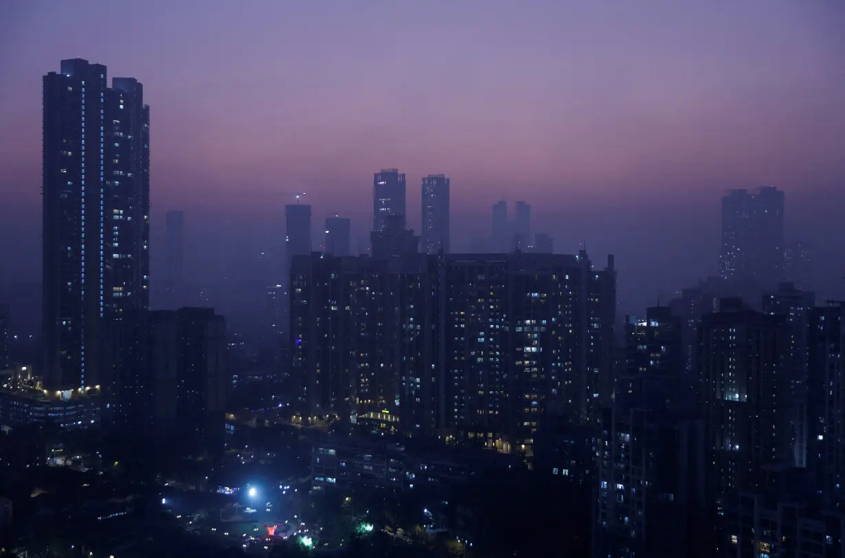 High-rise buildings are seen in Mumbai