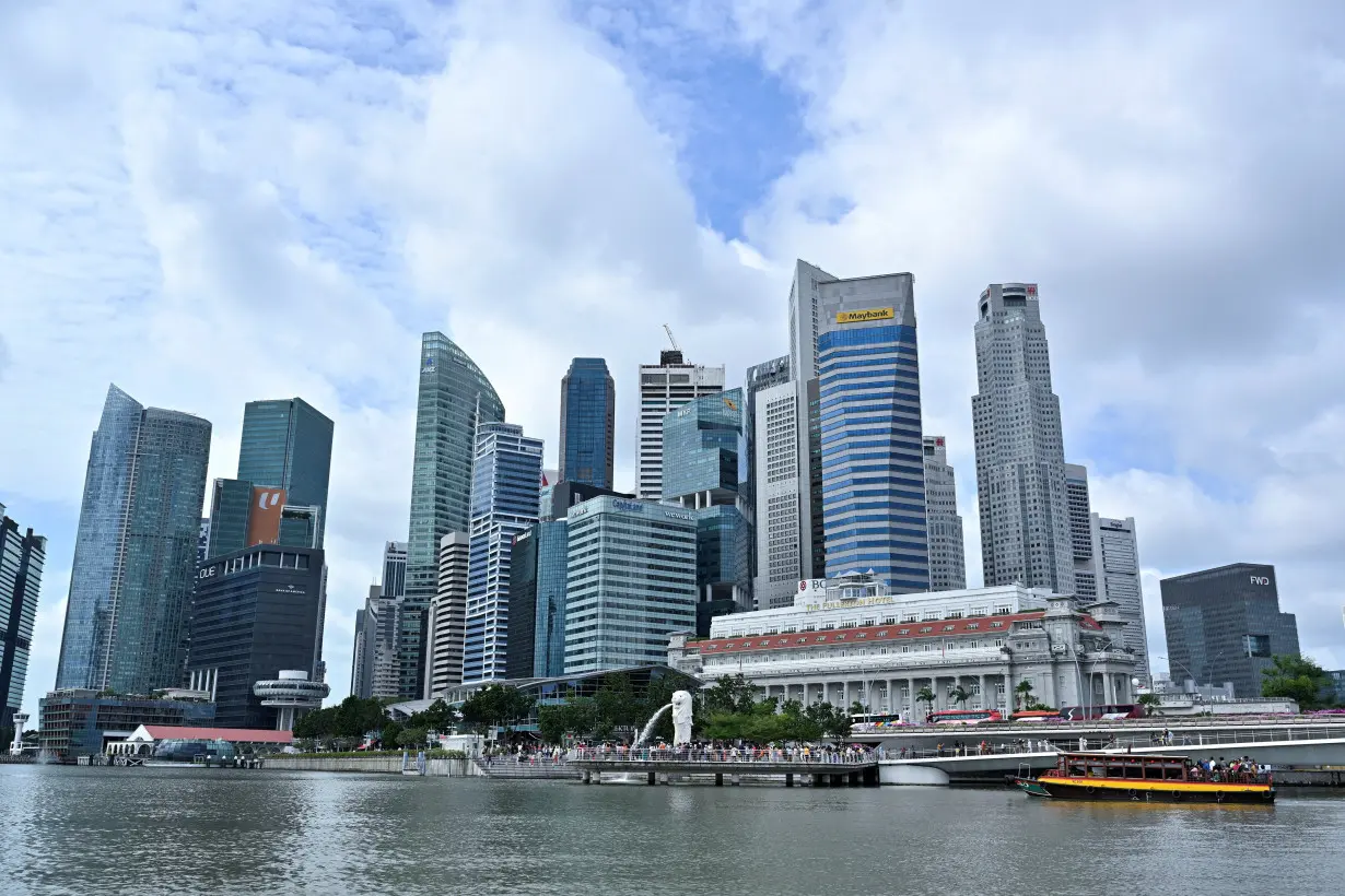 A view of the skyline in Singapore