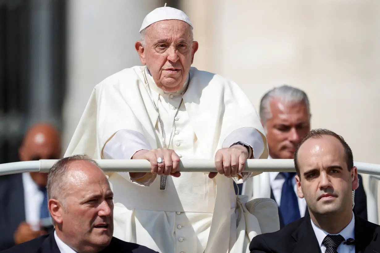 Pope Francis holds the weekly audience