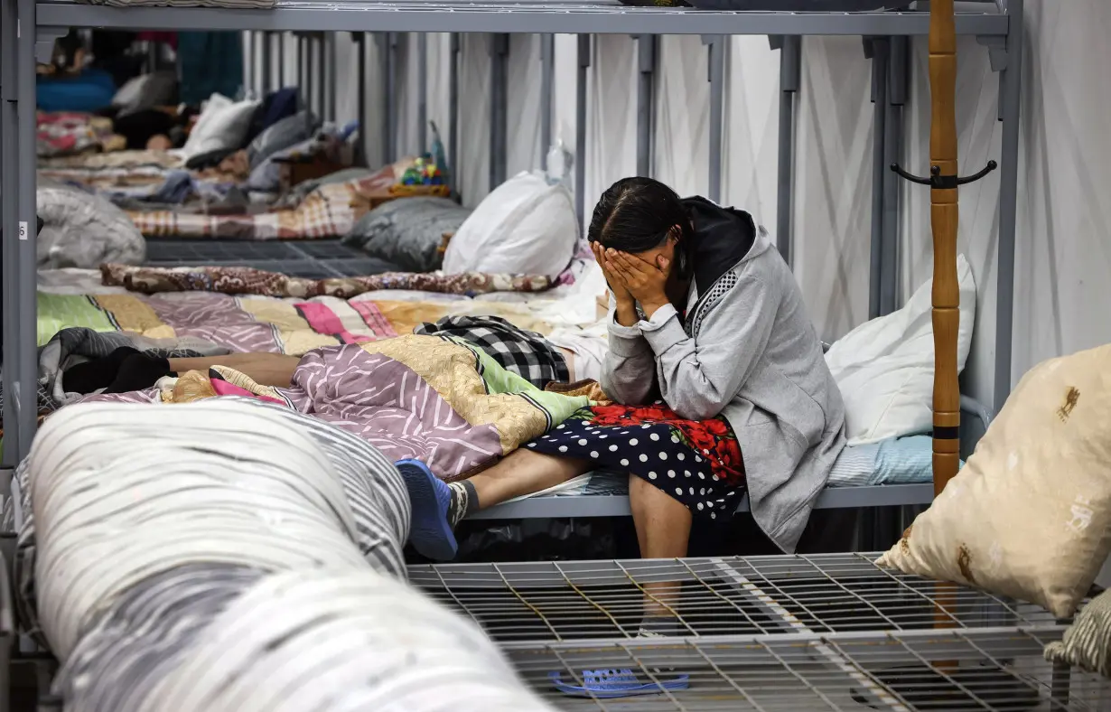 Displaced people in a center in Kursk. Ukraine has advanced around 1.2 miles deeper into the Russian region, Kyiv said.