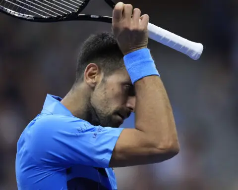 Defending champion Novak Djokovic is shocked at the US Open one night after Carlos Alcaraz's loss