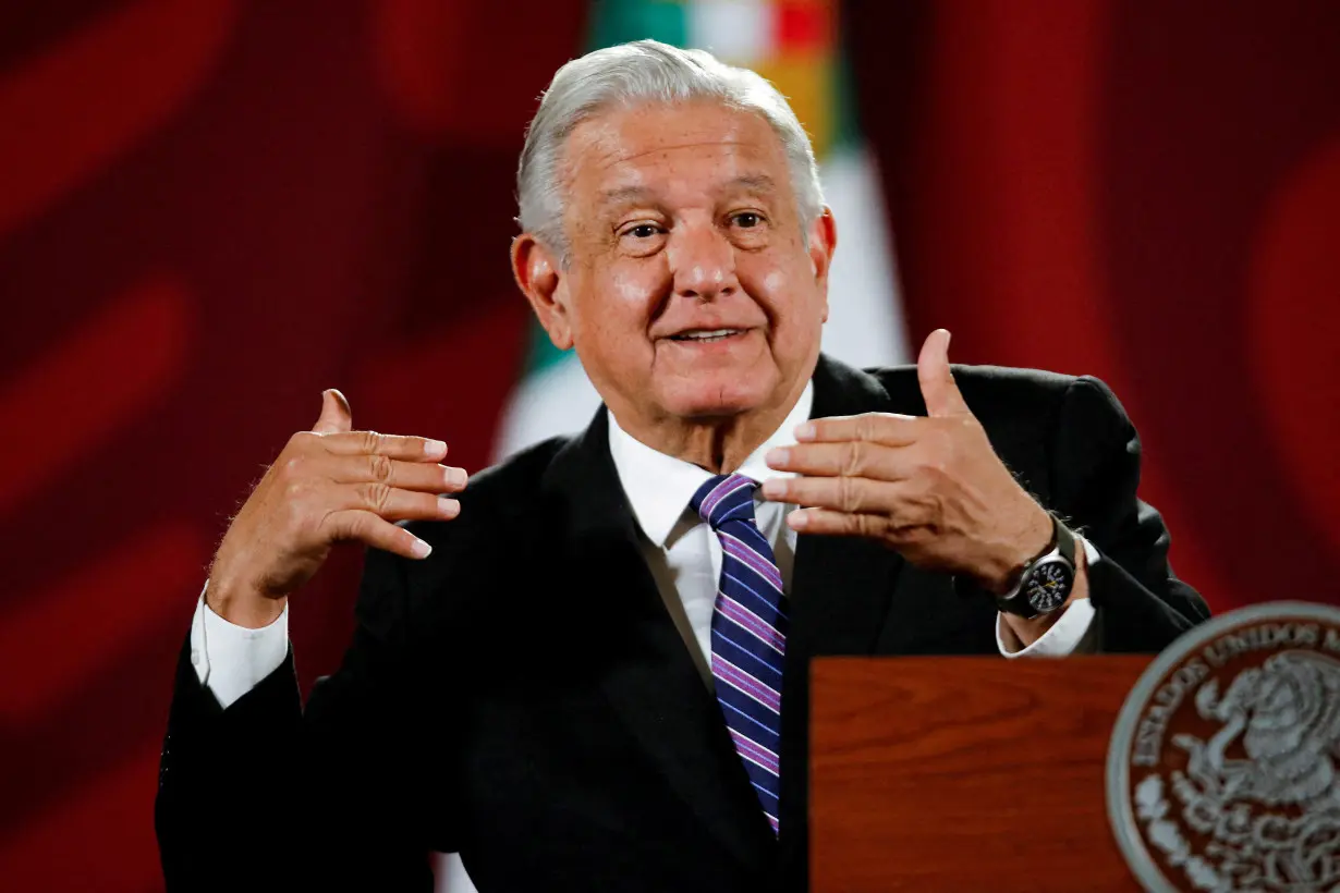 FILE PHOTO: Mexico's Lopez Obrador is shown in 2022 in Mexico City