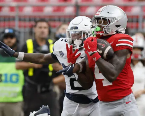 Freshman Jeremiah Smith makes 2 TD catches, No. 2 Ohio State beats Akron 52-6 in opener