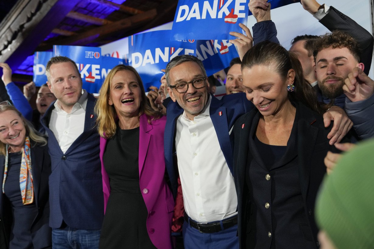 Austria's Freedom Party secures first far-right national election win since World War II