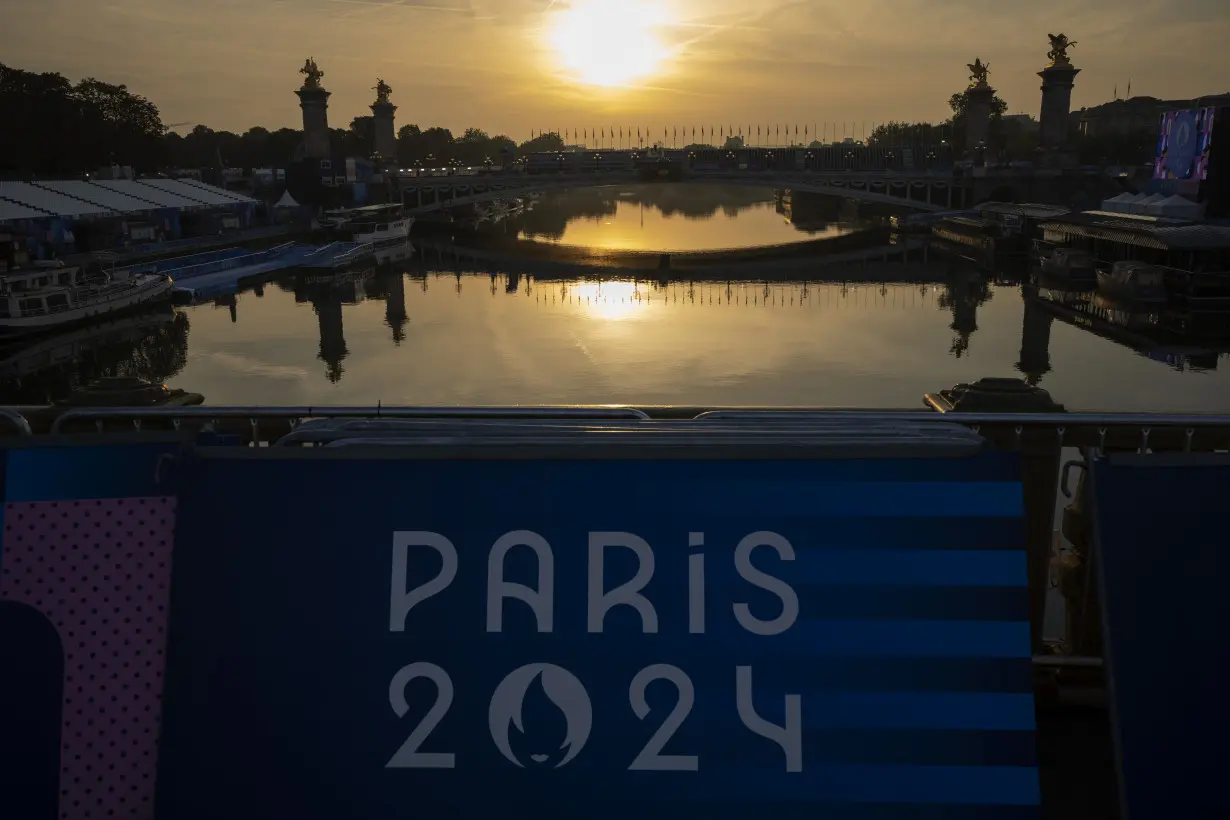 APTOPIX Paris Paralympics Triathlon Water Quality