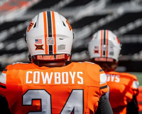 NCAA bans Oklahoma State football from using QR codes on helmets