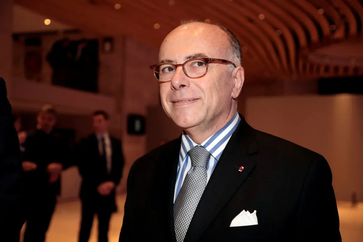 FILE PHOTO: Former French Prime Minister Bernard Cazeneuve arrives for the 34th annual dinner of the CRIF in Paris