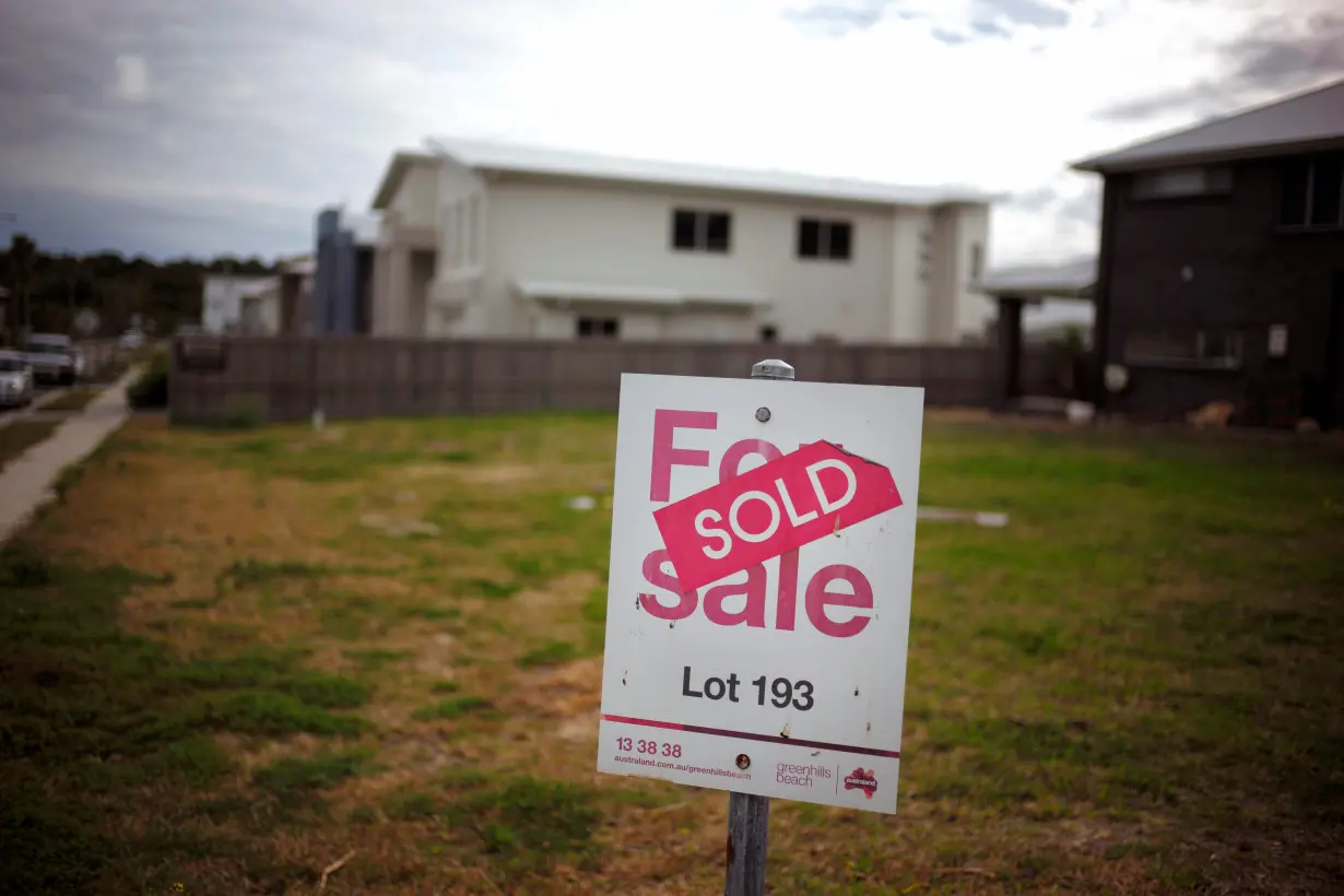 A building lot for new home construction is listed as sold in the Sydney suburb of Greenhills Beach