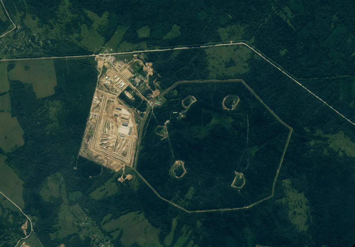 A satellite image shows what is believed to be a deployment site for a Russian nuclear-powered cruise missile, in Vologda