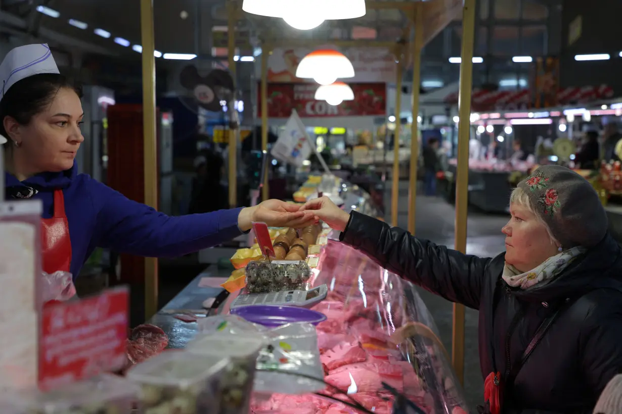 Food market in Saint Petersburg