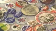 'I truly am a political junkie': Check out Carl Toepel's massive campaign button collection