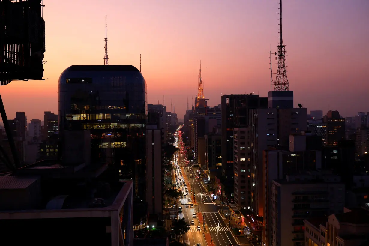 The Paulista Avenue is seen in Sao Paulo