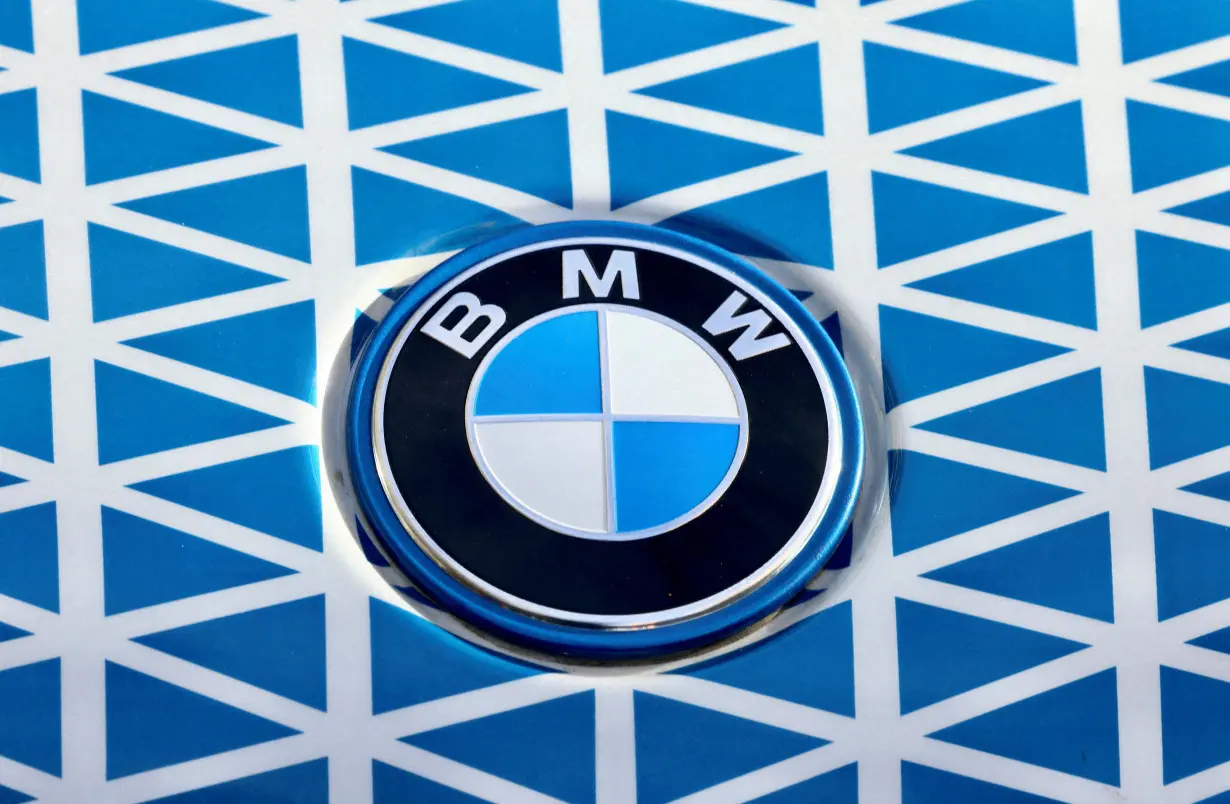 FILE PHOTO: The logo of German automaker BMW is seen in Brussels