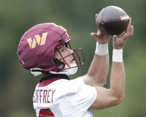 Washington's Luke McCaffrey looking to make his own name in the NFL following his dad and brothers