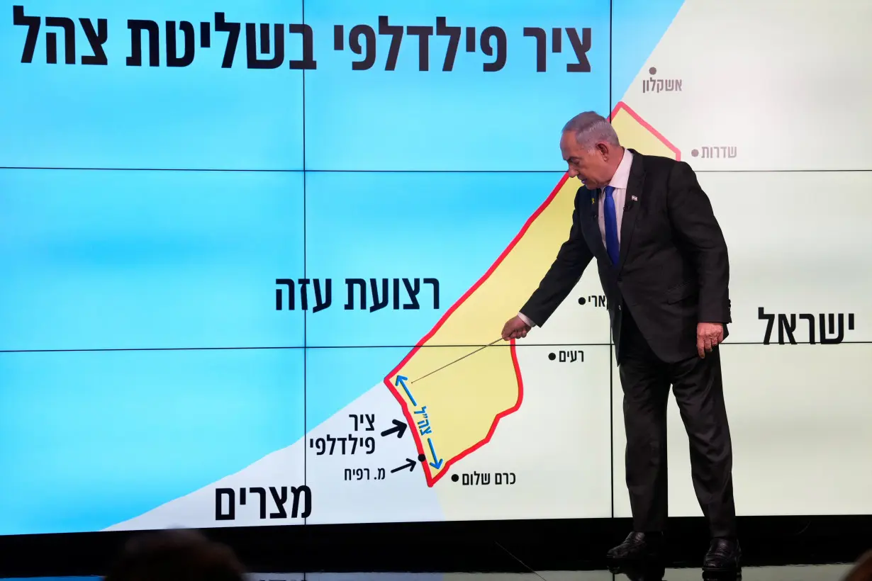 Israeli PM Netanyahu speaks during a news conference in Jerusalem