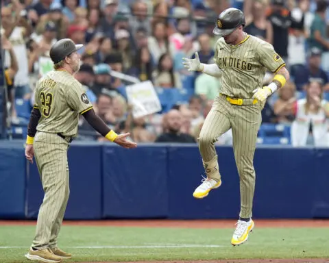 San Diego's Jackson Merrill replaces Pittsburgh's Paul Skenes for NL Rookie of the Year favorite