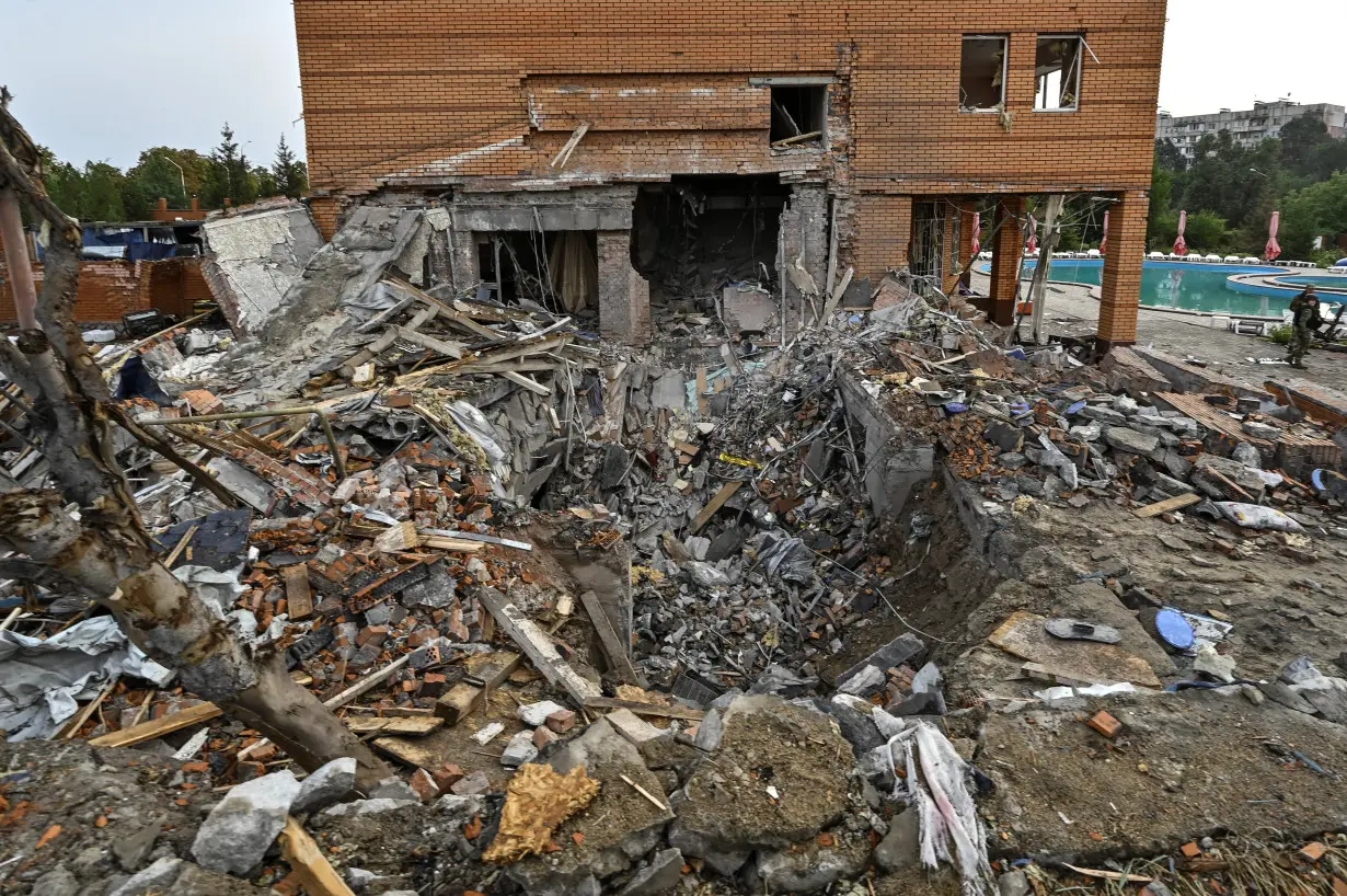 Aftermath of a Russian missile attack in Zaporizhzhia