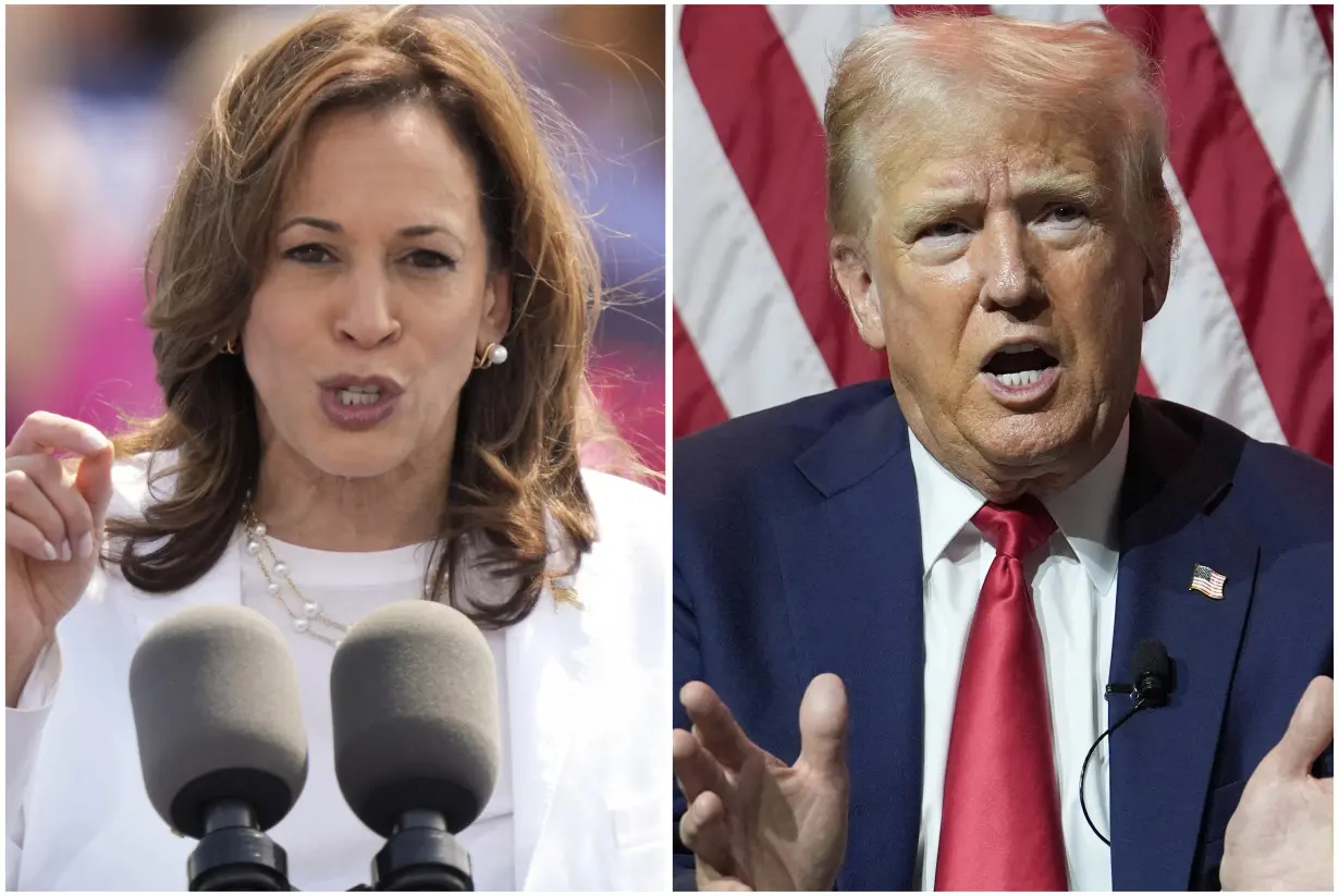 Election 2024: Harris-Trump Combo Image