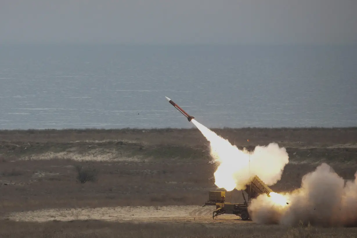 FILE PHOTO: Patriot missile is fired during PATRIOT SPARK 23 exercise at the Black Sea training range in Capu Midia