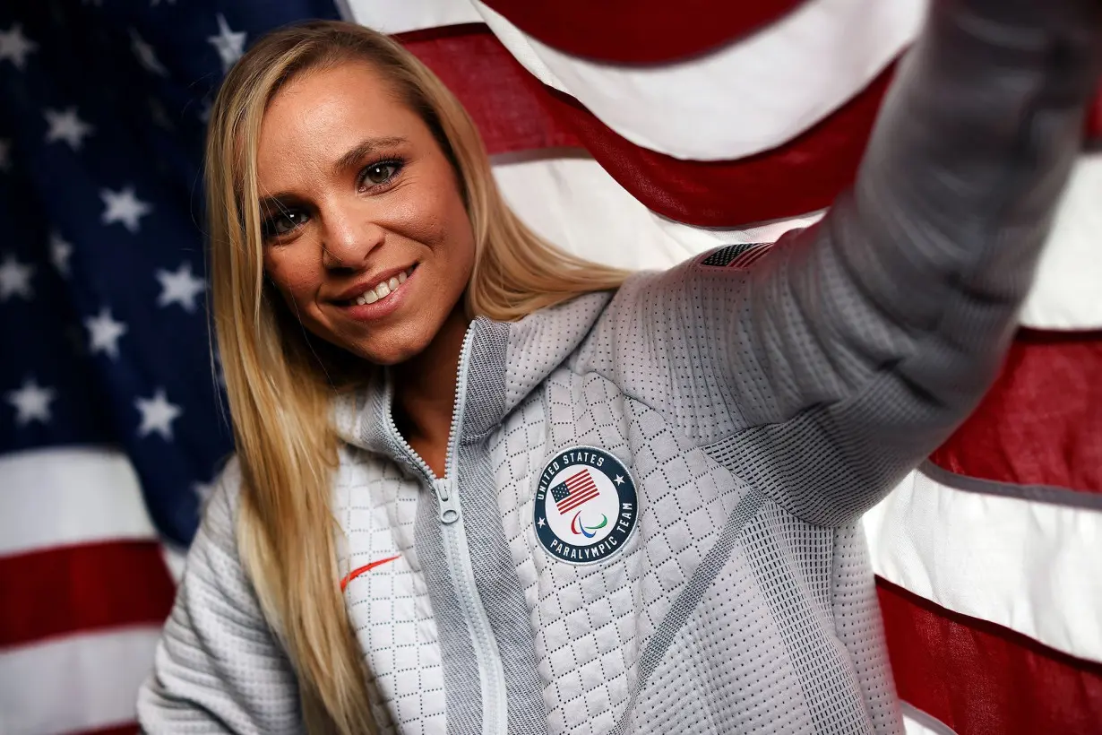 Oksana Masters of Team United States poses for a portrait during the Team USA Beijing 2022 Olympic shoot in September 2021 in Irvine, California.